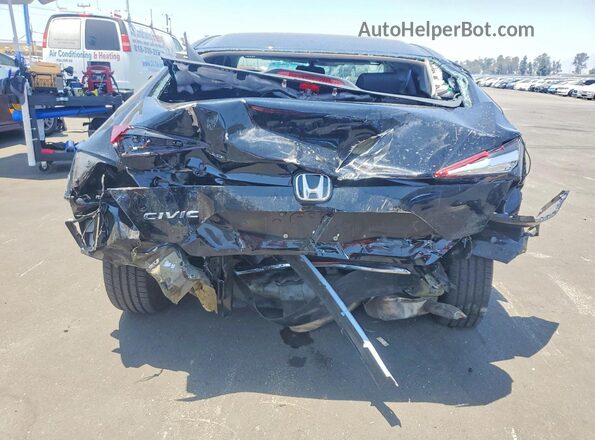 2HGFC2F6XLH587639 2020 HONDA CIVIC Black უკანა ხედი