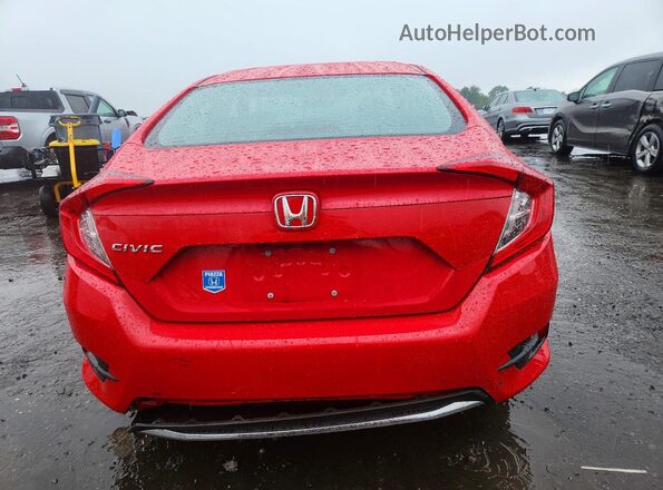 2HGFC2F6XMH548566 2021 HONDA CIVIC Red Вид ззаду