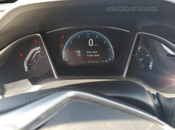 2HGFC2F70GH564434 2016 HONDA CIVIC Black Սարքավորումների վահանակի տեսք