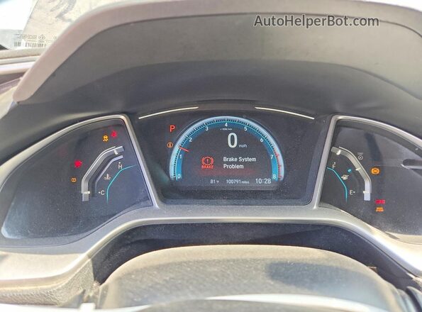 2HGFC2F70HH503506 2017 HONDA CIVIC Gray Սարքավորումների վահանակի տեսք