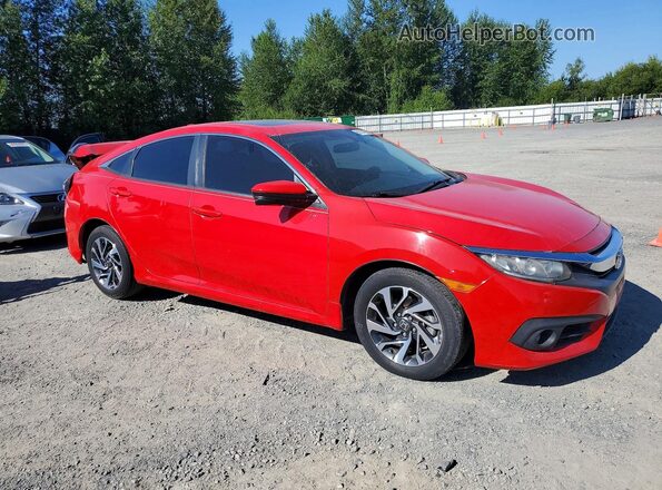 2HGFC2F70HH507135 2017 HONDA CIVIC Красный Передняя правая четверть