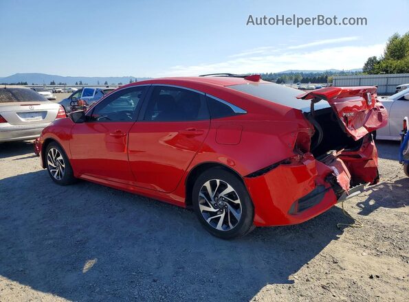 2HGFC2F70HH507135 2017 HONDA CIVIC Красный Задняя левая четверть