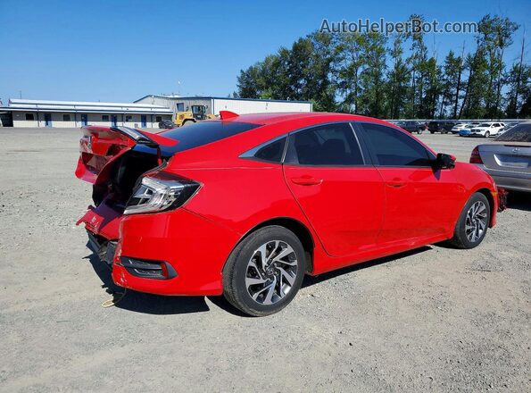2HGFC2F70HH507135 2017 HONDA CIVIC Красный Задняя правая четверть