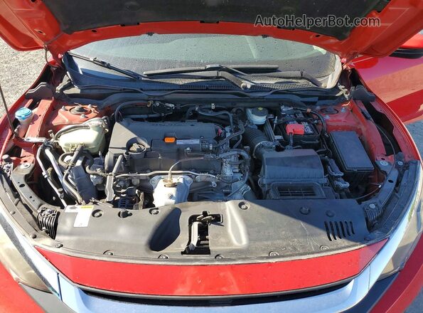 2HGFC2F70HH507135 2017 HONDA CIVIC Красный Вид задней части салона
