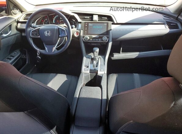 2HGFC2F70HH507135 2017 HONDA CIVIC Красный Вид панели приборов