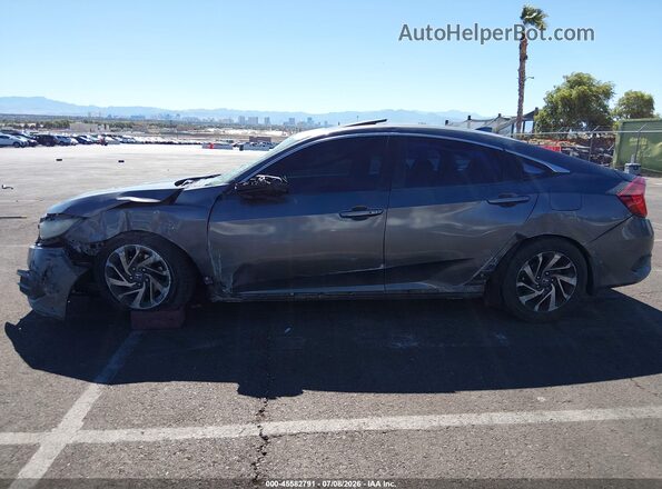 2HGFC2F70HH554682 2017 HONDA CIVIC Gray Вид задньої частини салону