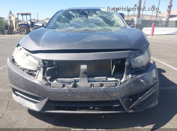2HGFC2F70HH554682 2017 HONDA CIVIC Gray Вид панелі приладів