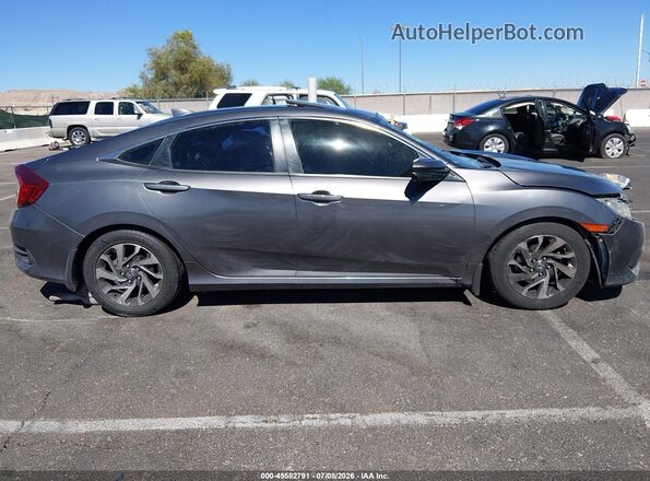2HGFC2F70HH554682 2017 HONDA CIVIC Gray Вид щитка приладів