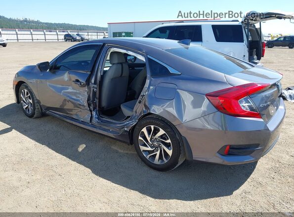 2HGFC2F70JH537354 2018 HONDA CIVIC Серый Задняя левая четверть