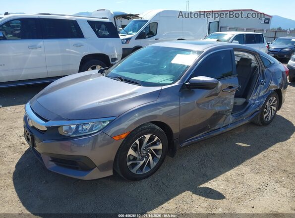 2HGFC2F70JH537354 2018 HONDA CIVIC Серый Передняя левая четверть