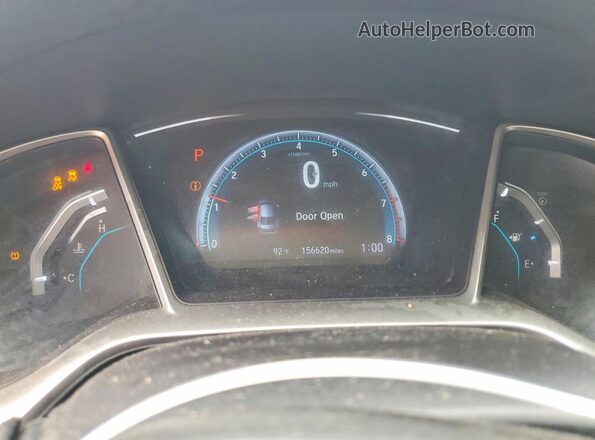 2HGFC2F70JH565283 2018 HONDA CIVIC Черный Вид щитка приборов