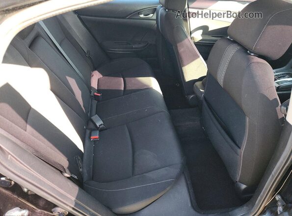 2HGFC2F70JH574940 2018 HONDA CIVIC Black Widok tylnych siedzeń