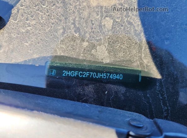 2HGFC2F70JH574940 2018 HONDA CIVIC Black Widok komory silnika