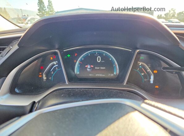 2HGFC2F70JH574940 2018 HONDA CIVIC Black Widok zestawu wskaźników