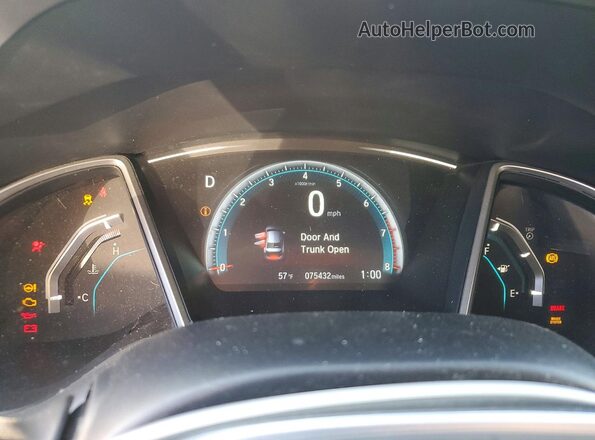 2HGFC2F70JH606463 2018 HONDA CIVIC Black Սարքավորումների վահանակի տեսք