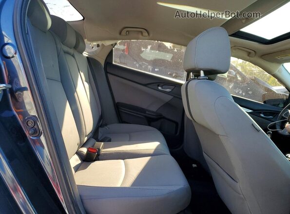 2HGFC2F70JH606463 2018 HONDA CIVIC Black Հետևի նստատեղերի տեսք