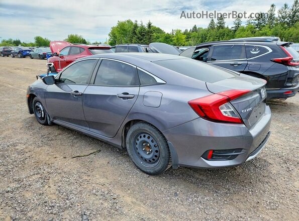 2HGFC2F70KH009184 2019 HONDA CIVIC Серый Задняя левая четверть