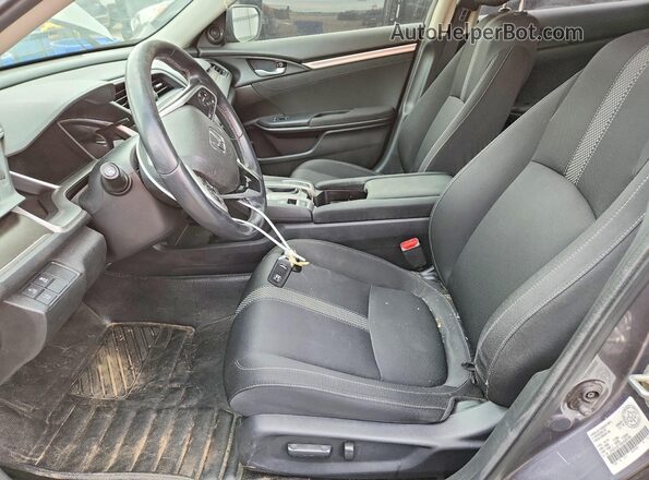 2HGFC2F70KH009184 2019 HONDA CIVIC Серый Вид салона спереди