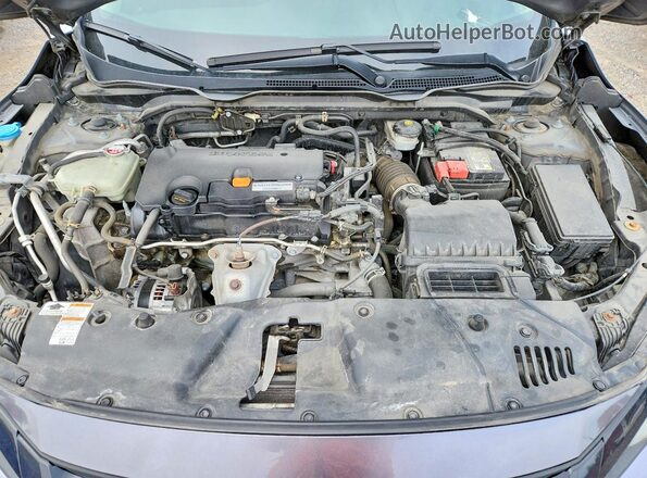 2HGFC2F70KH009184 2019 HONDA CIVIC Серый Вид задней части салона