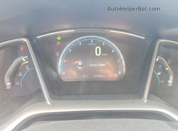 2HGFC2F70KH040788 2019 HONDA CIVIC Gray Սարքավորումների վահանակի տեսք