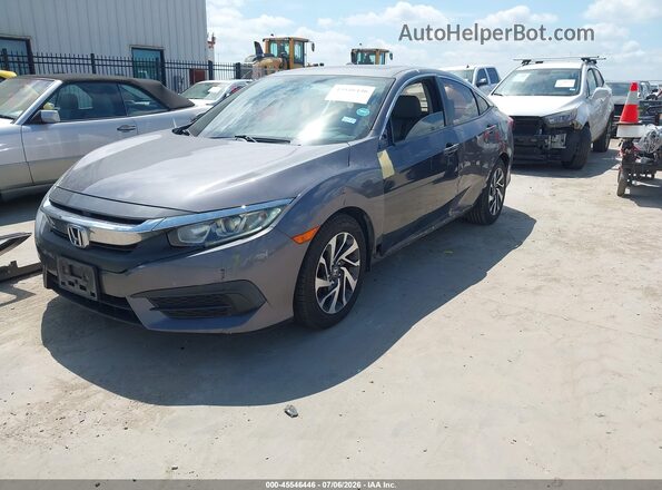 2HGFC2F71GH515100 2016 HONDA CIVIC Gray Front left