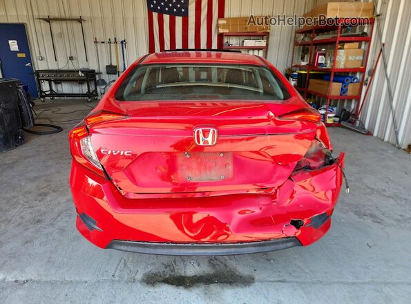 2HGFC2F71GH543480 2016 HONDA CIVIC Red Rear view