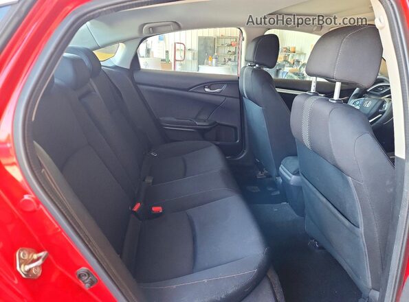 2HGFC2F71GH543480 2016 HONDA CIVIC Red Rear seats view
