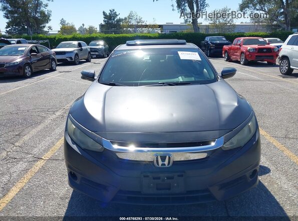 2HGFC2F71HH515440 2017 HONDA CIVIC Gray Instrument cluster view