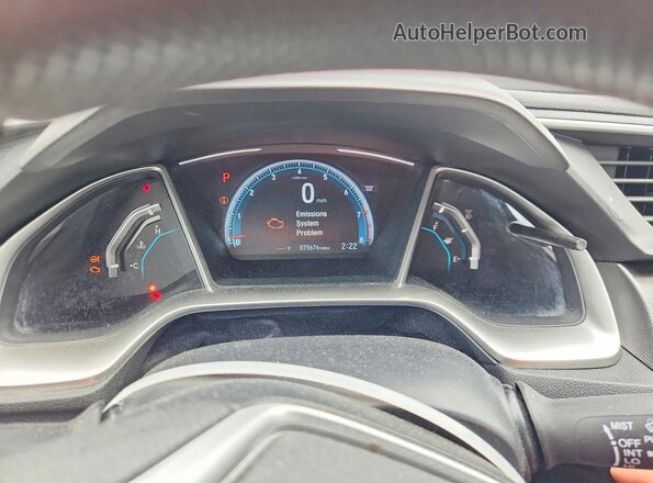 2HGFC2F71HH518399 2017 HONDA CIVIC White Widok zestawu wskaźników