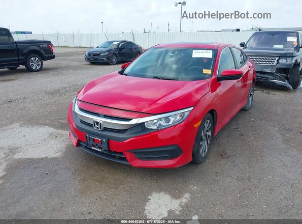 2HGFC2F71HH570051 2017 HONDA CIVIC Red Przód lewy