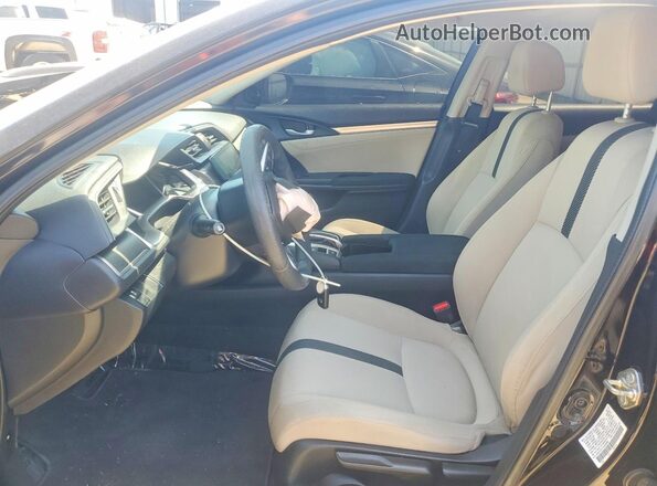 2HGFC2F71JH549688 2018 HONDA CIVIC Black Вид салону спереду