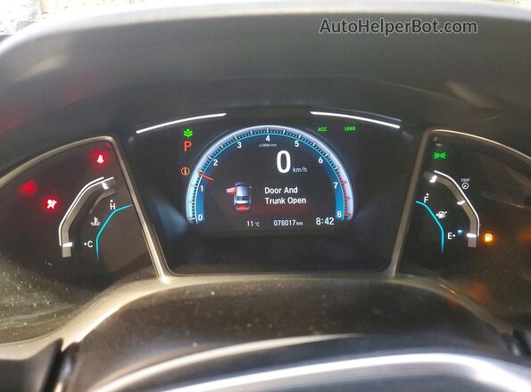 2HGFC2F71LH015240 2020 HONDA CIVIC White Widok zestawu wskaźników