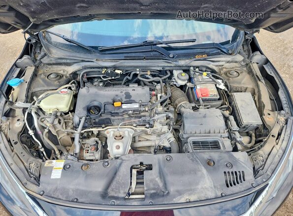 2HGFC2F72GH004995 2016 HONDA CIVIC Black უკანა სალონის ხედი