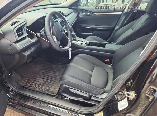 2HGFC2F72GH004995 2016 HONDA CIVIC Black წინა სალონის ხედი