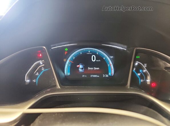 2HGFC2F72GH024437 2016 HONDA CIVIC Black Vista del cuadro de instrumentos