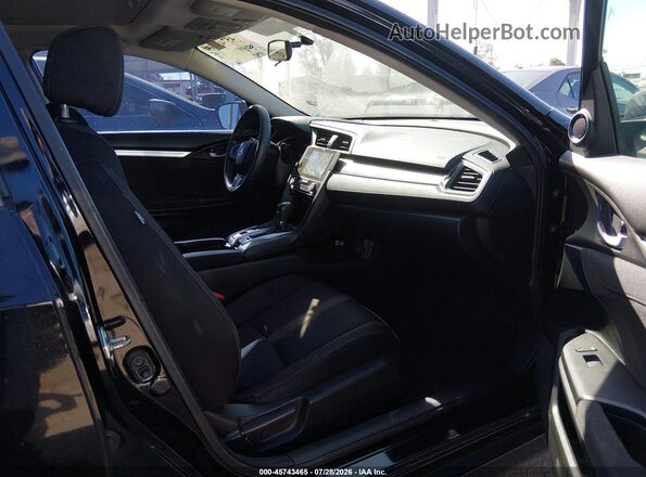 2HGFC2F72GH547991 2016 HONDA CIVIC Black Widok wnętrza z przodu