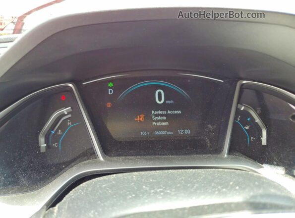 2HGFC2F72GH564841 2016 HONDA CIVIC Red Вид щитка приладів