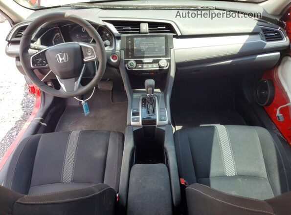 2HGFC2F72GH564841 2016 HONDA CIVIC Red Вид панелі приладів