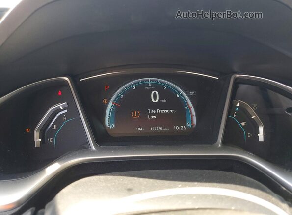 2HGFC2F72GH567576 2016 HONDA CIVIC Gray Սարքավորումների վահանակի տեսք