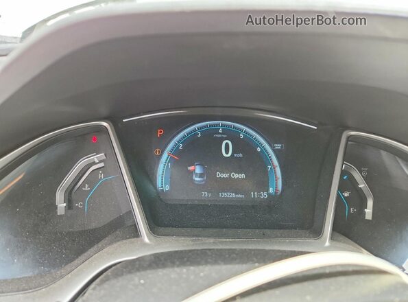 2HGFC2F72GH569912 2016 HONDA CIVIC White Vista del cuadro de instrumentos
