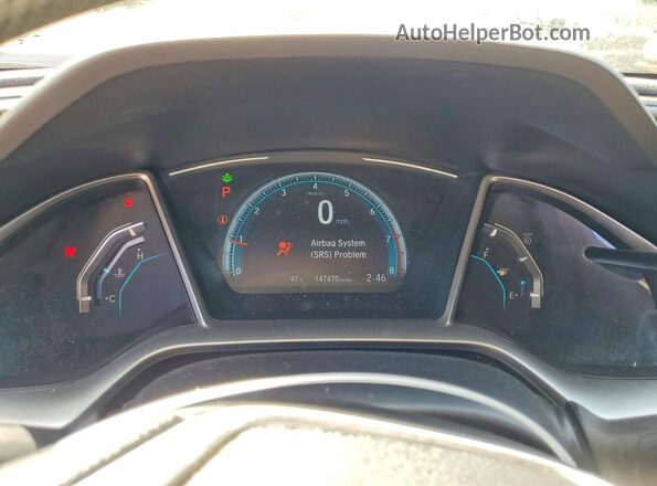 2HGFC2F72HH511395 2017 HONDA CIVIC White Սարքավորումների վահանակի տեսք