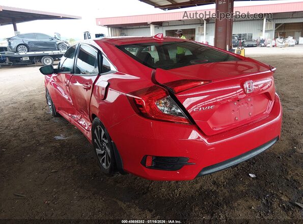 2HGFC2F72HH520663 2017 HONDA CIVIC Red Trasero izquierdo
