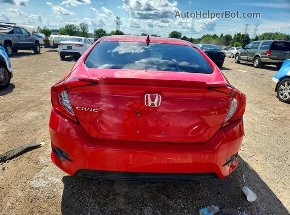 2HGFC2F72HH533817 2017 HONDA CIVIC Red Հետևի տեսք