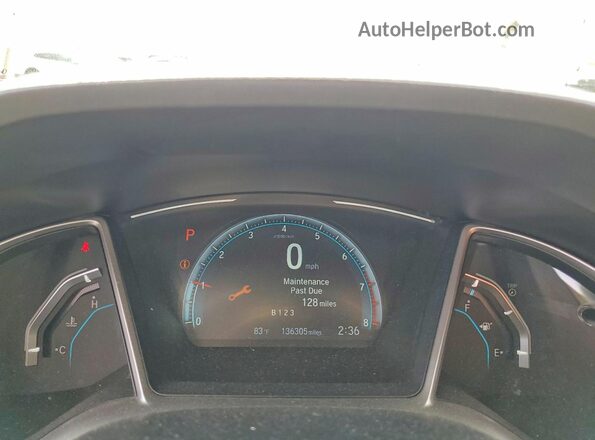 2HGFC2F72HH554926 2017 HONDA CIVIC Black Vista del cuadro de instrumentos