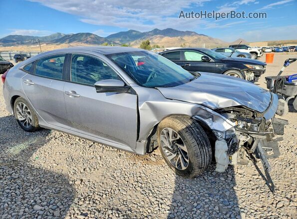 2HGFC2F72JH602821 2018 HONDA CIVIC Silver Передня права чверть
