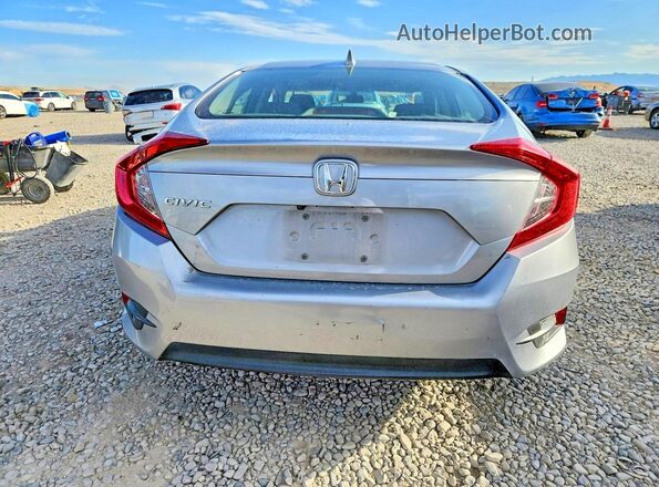 2HGFC2F72JH602821 2018 HONDA CIVIC Silver Вид ззаду