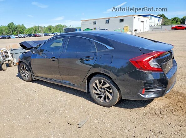 2HGFC2F72KH035222 2019 HONDA CIVIC Black უკანა მარცხენა
