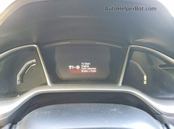 2HGFC2F72KH035222 2019 HONDA CIVIC Black ხელსაწყოთა პანელის ხედი