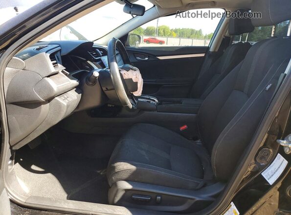 2HGFC2F72KH035222 2019 HONDA CIVIC Black წინა სალონის ხედი