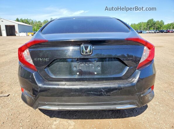2HGFC2F72KH035222 2019 HONDA CIVIC Black უკანა ხედი